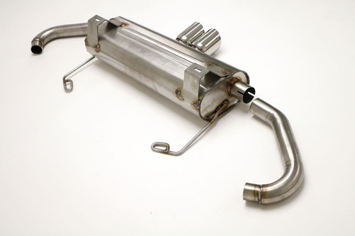 B&B Exhaust Porsche Boxster S Rear Exhaust System, Muffler (Round Tips) #FPOR-0955