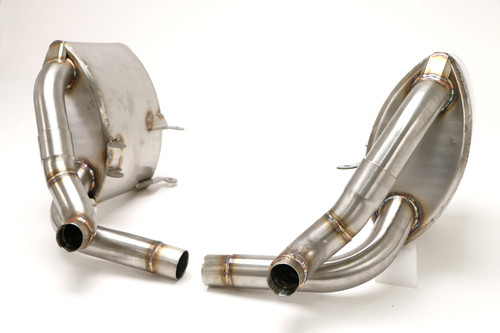 B&B Exhaust Porsche 997 Rear Exhaust System 3.6L, Mufflers for OE Tips #FPOR-0875