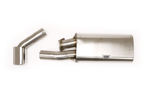 B&B Exhaust Porsche 911 930 Turbo Rear Exhaust System, Muffler Single Outlet (Oval Tip) #FPOR-0205