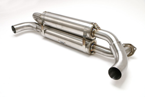 B&B Exhaust Porsche C2/4 Rear Exhaust System, Race Muffler (Round Tips) #FPOR-1520