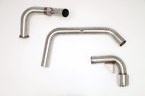 B&B Exhaust Hummer H1 3.5″ Cat Back Exhaust System, No Muffler (Oval Tips)