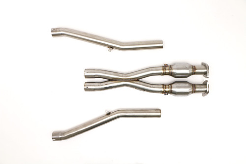 B&B Exhaust Chevy C6 Corvette X-Pipe with High Flow Cats 2 1/2″ FCOR-0535