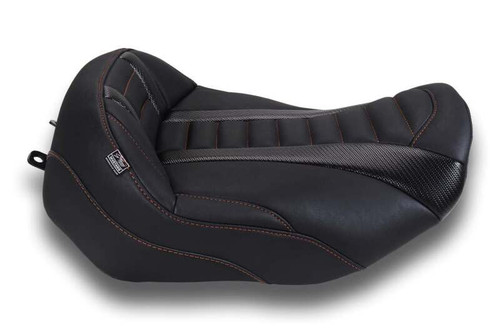 Mustang 23-26 Harley CVO Road Glide, Street Glide, Deluxe T Solo Blk w/American Beauty Thread - 88401AB User 1