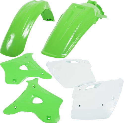 ACERBIS Plastic Kit Green - Part 2070980208 for Motorcycle Fender and Panel Replacement