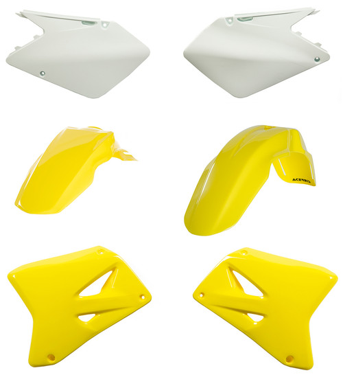 ACERBIS Plastic Kit Yellow - Part 2041150206 for Motorcycle Fender and Body Panels