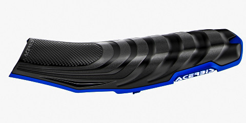 ACERBIS X Seat Black/Blue – Lightweight and Waterproof Motorcycle Seat with High Anti-Slip Grip