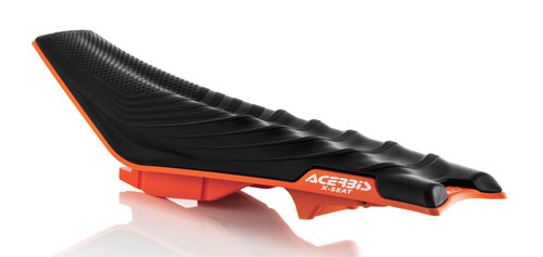 Acerbis X-Seat Black/Orange – Lightweight and High-Performance Motorcycle Seat for MX Riders