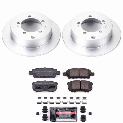 Power Stop 04-06 Mitsubishi Lancer Rear Z23 Coated Brake Kit - CPK1202-23 User 1