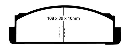 EBC 68-83 Fiat 124 1.6 Greenstuff Rear Brake Pads - DP2130 EBC 68-83 Fiat 124 1.6 Greenstuff Rear Brake Pads - DP2130