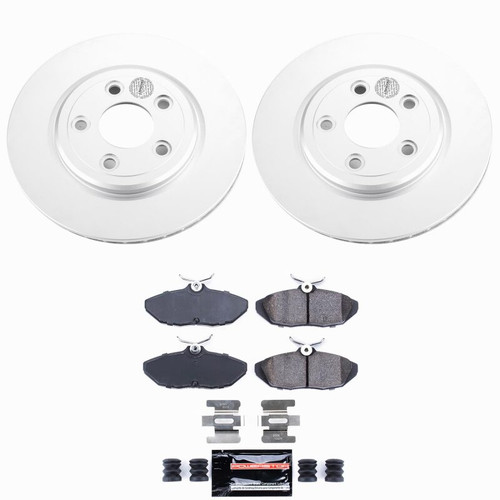 Power Stop 00-02 Jaguar S-Type Rear Z23 Coated Brake Kit - CPK1360-23 Photo - Primary