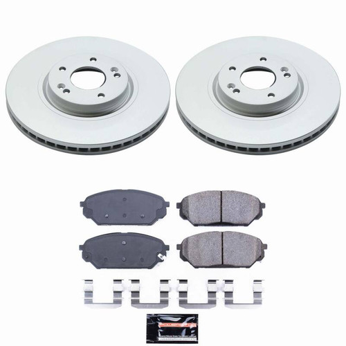 Power Stop 07-12 Hyundai Veracruz Front Z23 Coated Brake Kit - CPK5918-23 Photo - Primary