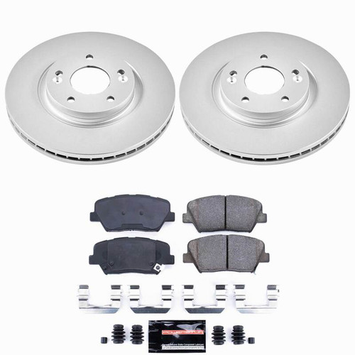 Power Stop 10-12 Hyundai Santa Fe Front Z23 Coated Brake Kit - CPK5926-23 Photo - Primary