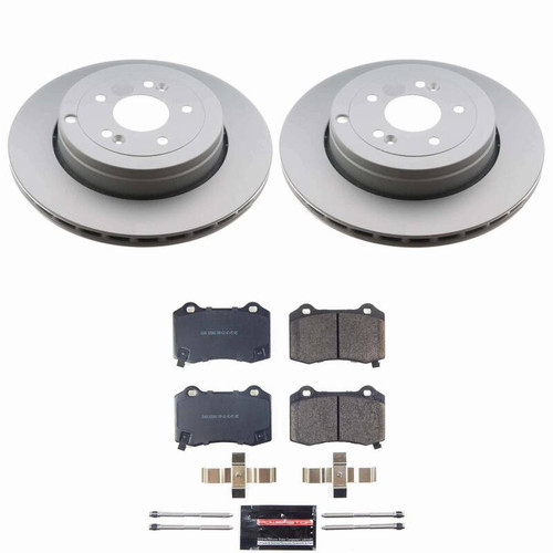 Power Stop 10-16 Hyundai Genesis Coupe Rear Z23 Coated Brake Kit - CPK6165-23 Photo - Primary
