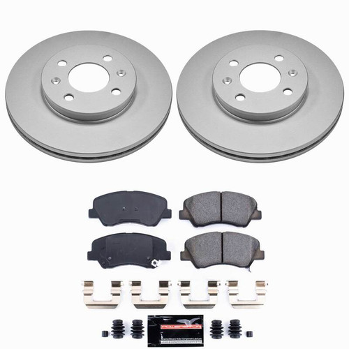 Power Stop 12-17 Hyundai Accent Front Z23 Coated Brake Kit - CPK6508-23 Photo - Primary