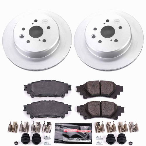 Power Stop 16-17 Lexus GS200t Rear Z23 Coated Brake Kit - CPK6514-23 Photo - Primary