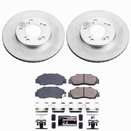 Power Stop 97-01 Acura Integra Front Z23 Coated Brake Kit - CPK704-23 Photo - Primary