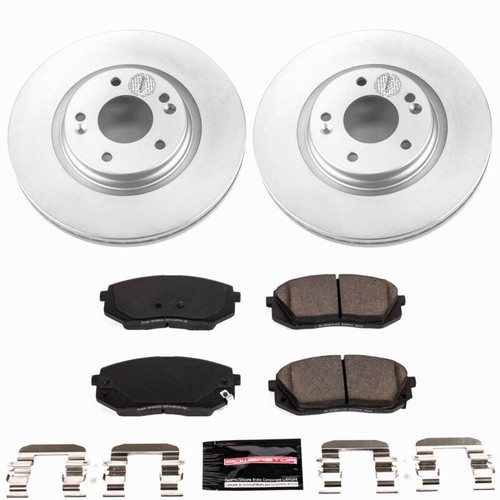 Power Stop 19-23 Hyundai Kona Electric Front Z23 Coated Brake Kit - CPK7353-23 Photo - Primary