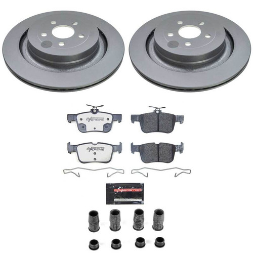 Power Stop 19-24 Ford Edge Rear Z36 Coated Truck & Tow Brake Kit - CPK8544-36 Photo - Primary