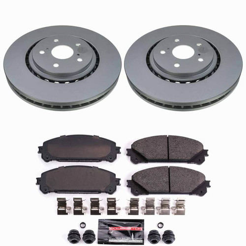 Power Stop 2025 Toyota RAV4 Front Z23 Coated Brake Kit - CPK8705-23 Photo - Primary