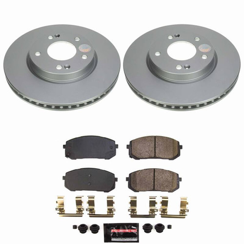 Power Stop 21-25 Hyundai Elantra Front Z23 Coated Brake Kit - CPK8748-23 Photo - Primary