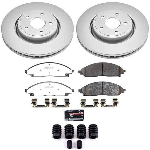 Power Stop 22-24 Jeep Grand Cherokee Front Z36 Coated Truck & Tow Brake Kit - CPK9241-36 Photo - Primary