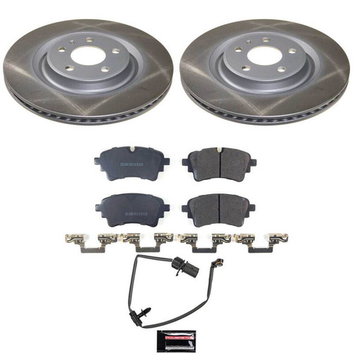 Power Stop 20-25 Audi A4 Allroad Rear Semi-Coated Rotor Kit - SC8652 Photo - Primary