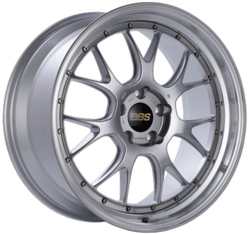 BBS LM-R 19x9 5x112 ET44 Diamond Silver w/ Diamond Machined Lip Wheel  - 82mm PFS/Clip Required - LM352DSPK Photo - Primary