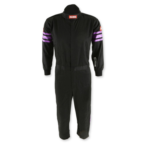 RaceQuip Purple Trim SFI-1 JR. Suit - Kids Large - 1950595RQP Photo - Primary