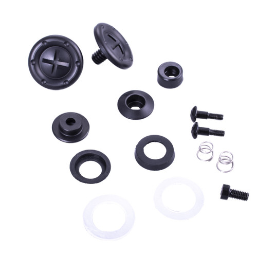 RaceQuip Black Hardware Pivot Kit for Face Shield Fits PRO & VESTA Model Helmets - 205991RQP Photo - Primary