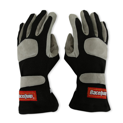 RaceQuip Black 1-Layer SFI-1 Glove - Medium - 351003RQP Photo - Primary