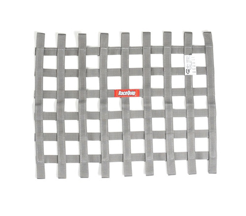 RaceQuip Platinum 18in H x 24W SFI Ribbon Window Net - 725065RQP Photo - Primary