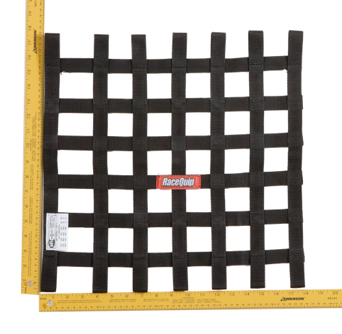 RaceQuip Black 18 X 18 SFI Ribbon Net - 726003RQP Photo - Primary