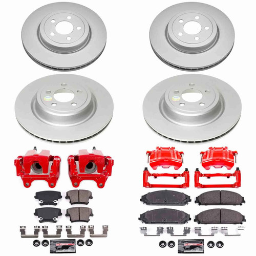 Power Stop 12-14 Dodge Charger Front and Rear Z23 Coated Kit w/Powder Coated Calipers - CPC5456A-23 User 1