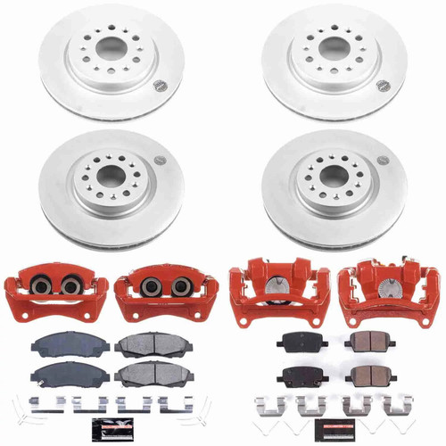 Power Stop 17-20 Cadillac XT5 Front and Rear Z23 Coated Kit w/Powder Coated Calipers - CPC7909-23 User 1