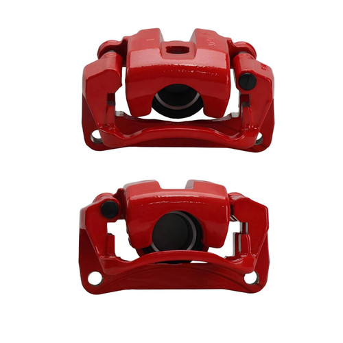 Power Stop 16-22 Toyota Sequoia Rear Red Caliper w/Bracket (Pair) - S15052 Photo - Primary