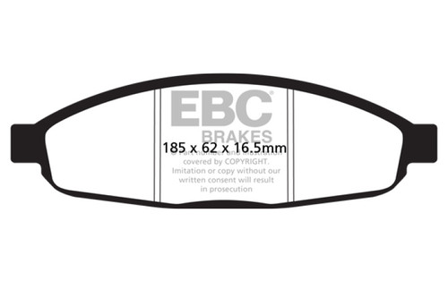 EBC 05-07 Chrysler Pacifica 3.5 Greenstuff Front Brake Pads - DP21688