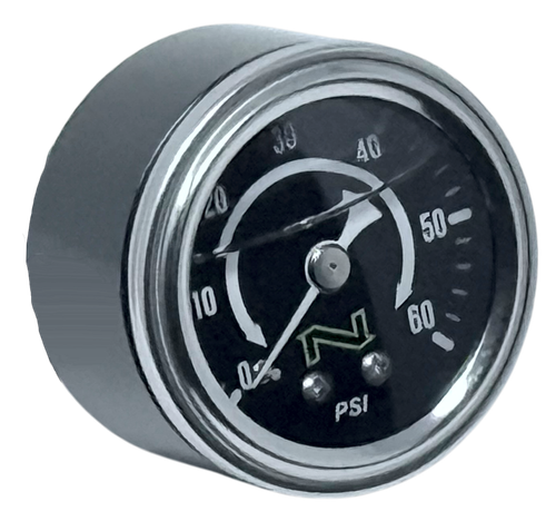 NAMZ NOS Black Oil Pressure Gauge W/Black Cup/Liquid Filled 60-PSI Gauge W/Male 1/8in Pipe-Thread - NOPG-BBC User 1