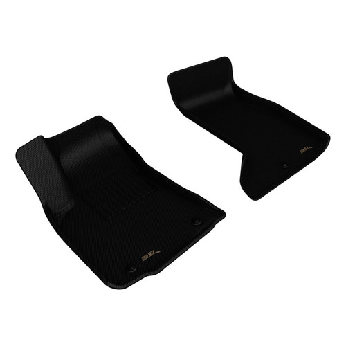 3D MAXpider 17-23 Dodge Challenger AWD Kagu 1st Row Floor Mat - Black (2pc) - L1DG02911509 Photo - Primary