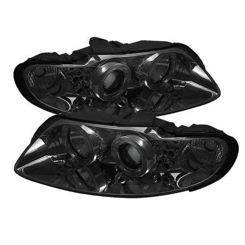 Spyder Pontiac GTO 04-06 Projector Headlights LED Halo LED Smoke High H1 Low H1 PRO-YD-PGTO04-HL-SM - 5034007