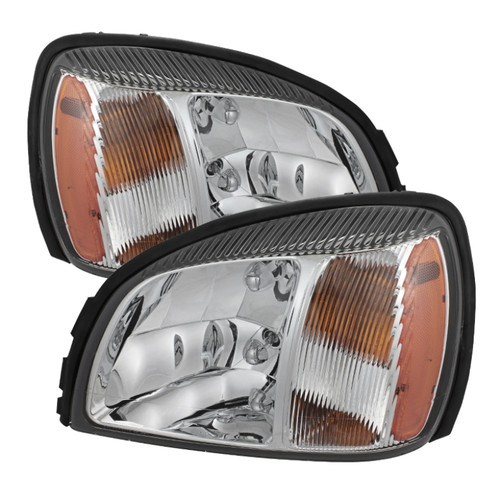 xTune Cadillac Deville 2000-2005 Crystal Headlights Chrome HD-JH-CADDEV00-AM-C - 5079817