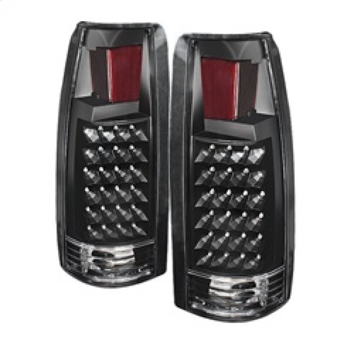 xTune Yukon Denali 99-00 LED Tail Lights Black ALT-JH-CCK88-LED-BK - 9022449