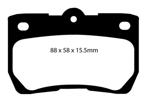 EBC 06-07 Lexus GS300 3.0 Redstuff Rear Brake Pads - DP31586C
