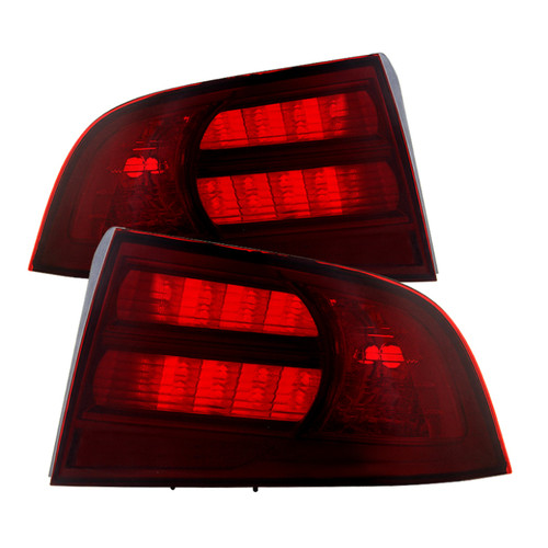 xTune Acura Tl 04-08 OEM Style Tail Lights Red Smoked ALT-JH-ATL04-OE-RSM - 9030833