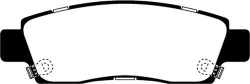 EBC 03-05 Chevrolet SSR 5.3 Redstuff Rear Brake Pads - DP31672C
