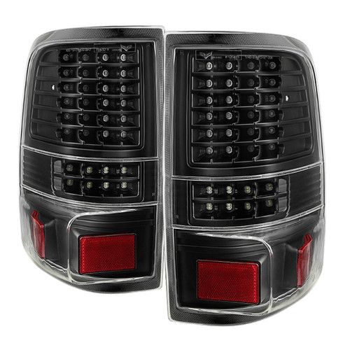 xTune Ford F150 Styleside 04-08 LED Tail Lights Black ALT-JH-FF15004-LED-G2-BK - 9034879