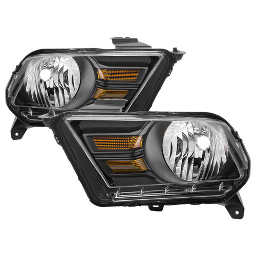 xTune Ford Mustang 10-14 (Non HID) OEM Style Headlights - OEM Black HD-JH-TCOL14-OE-L - 9039904