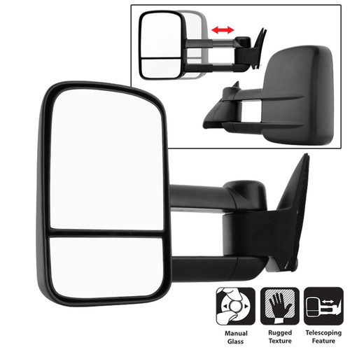 xTune Chevy C10 88-98 Manual Extendable Manual Adjust Mirror Left MIR-CCK88-MA-L - 9932854
