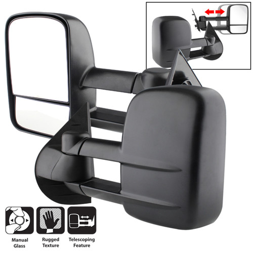 xTune Chevy Silverado 07-12 L&R Manual Extendable Manual Adjust Mirror MIR-CSIL07-MA-SET - 9935626