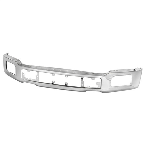 Spyder 18-20 Ford F150 XLT/Lariat w/ Fog Lights Hole Front Bumper - Chrome (FB-FF15018X-FOG-C) - 9948435