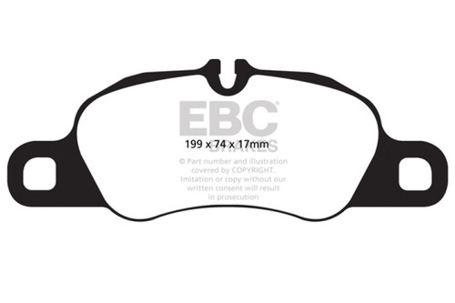 EBC 09-12 Porsche 911 (997) (Cast Iron Rotor only) 3.6 Carrera 2 Redstuff Front Brake Pads - DP32057C